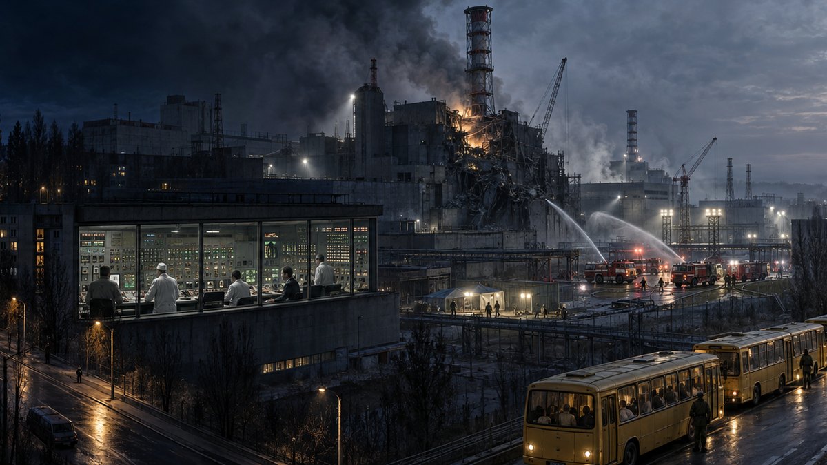 Painted panorama from the GoatNut video: 5 Things Nobody Tells You About Chernobyl