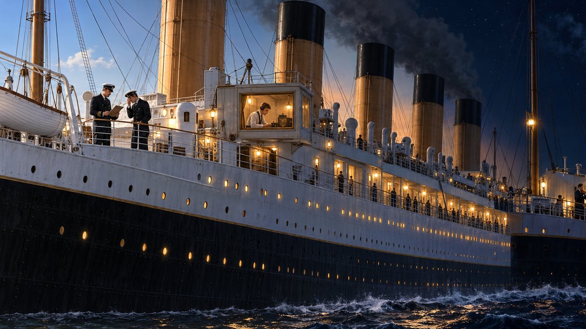 Painted panorama from the GoatNut video: 5 Things Nobody Tells You About The Titanic