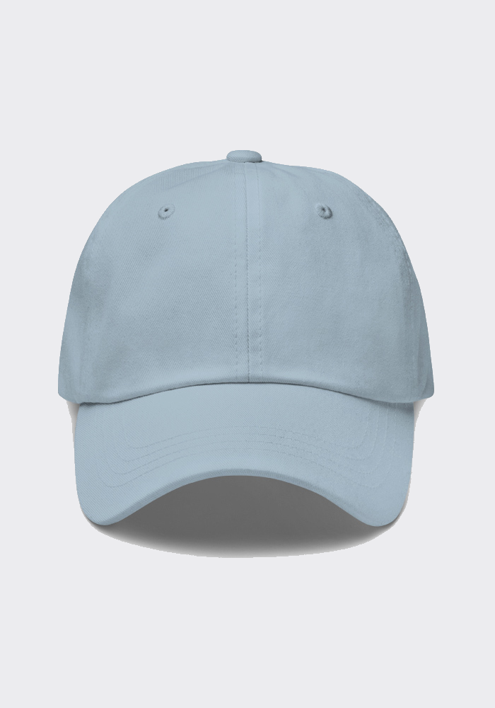 Dad Hat — Light Blue Dad Hat in Light Blue — customize it with your own design at DreamToMerch
