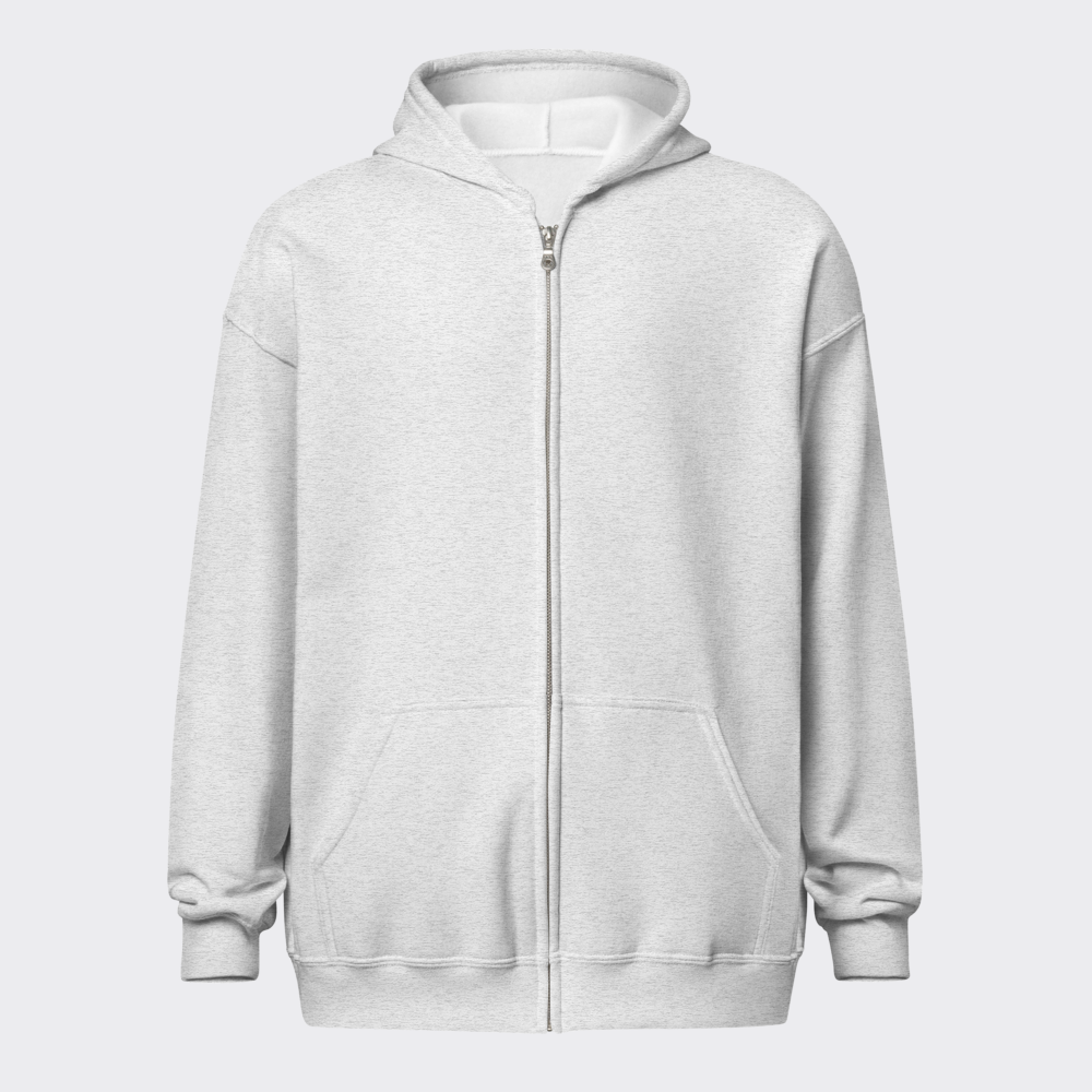 Gildan 18600 | Adult Zip Hooded Heavy Blend 18600 — Ash Gildan 18600 | Adult Zip Hooded Heavy Blend 18600 in Ash — customize it with your own design at DreamToMerch