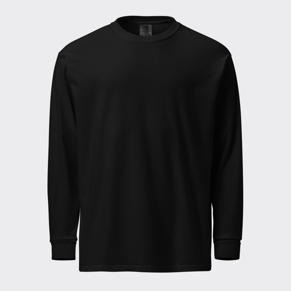 Garment-Dyed L/S — bulk custom apparel blank