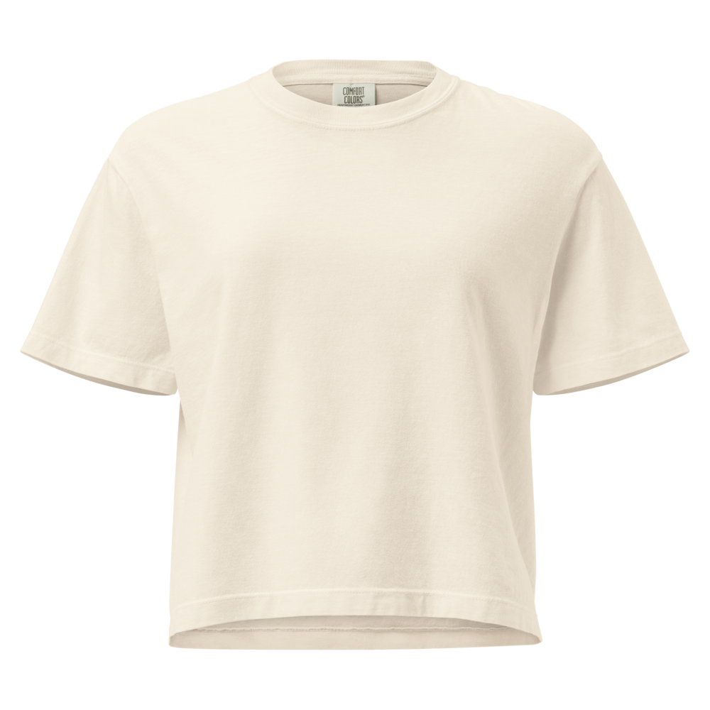 Womens Boxy Tee — Ivory Womens Boxy Tee in Ivory — customize it with your own design at DreamToMerch