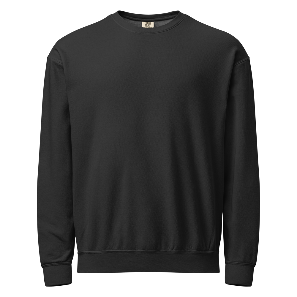 Garment-Dyed Crew Garment-Dyed Crew — customizable blank apparel, add your own design at DreamToMerch