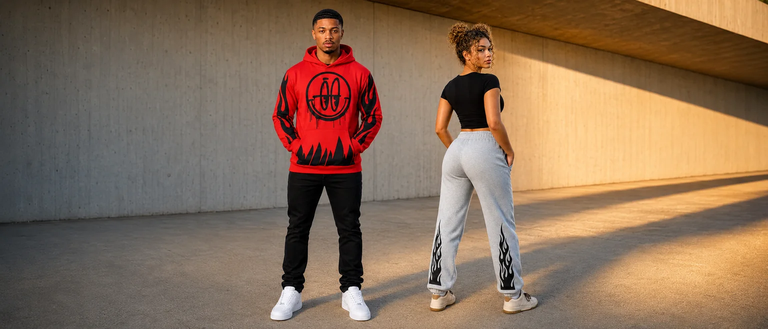 DreamToMerch apparel campaign look 1